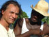 Director Jacques Roc with Haitian actor.